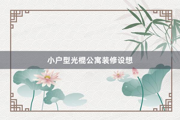 小户型光棍公寓装修设想